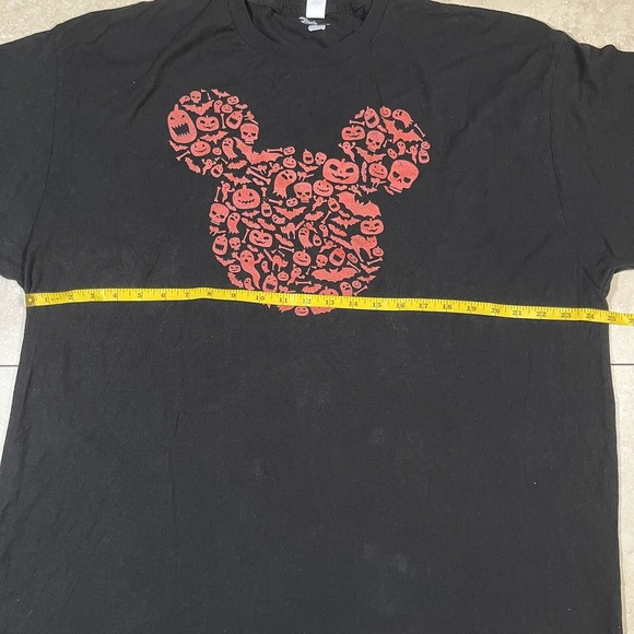 Disney Tultex Halloween‎ Men's Black Short Sleeve Round Neck  T-Shirt Size 2XL - Picture 9 of 9